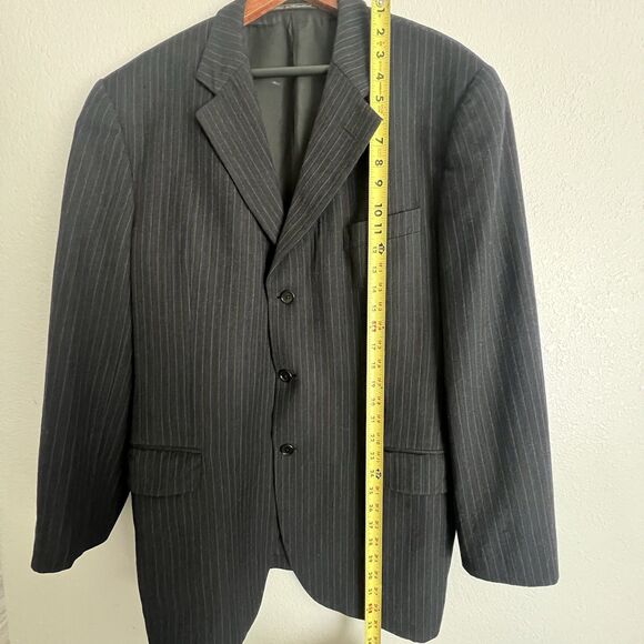 Romeo Gigli Mens Pinstripe Suit Jacket Size 42 R 52 IT - Picture 8 of 11